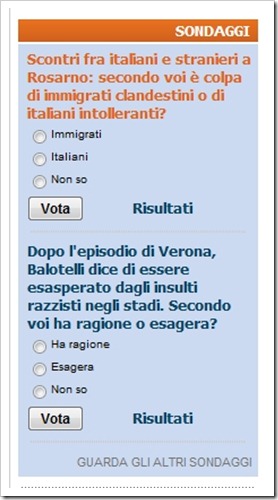 sondaggi scemi gazzettino